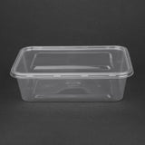 Fiesta Recyclable Plastic Microwavable Containers with Lid Medium 650ml (Pack of 250) JD Catering Equipment Solutions Ltd