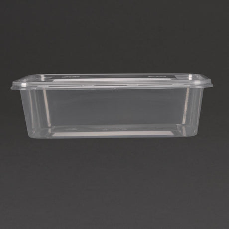 Fiesta Recyclable Plastic Microwavable Containers with Lid Medium 650ml (Pack of 250) JD Catering Equipment Solutions Ltd