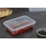 Fiesta Recyclable Plastic Microwavable Containers with Lid Medium 650ml (Pack of 250) JD Catering Equipment Solutions Ltd