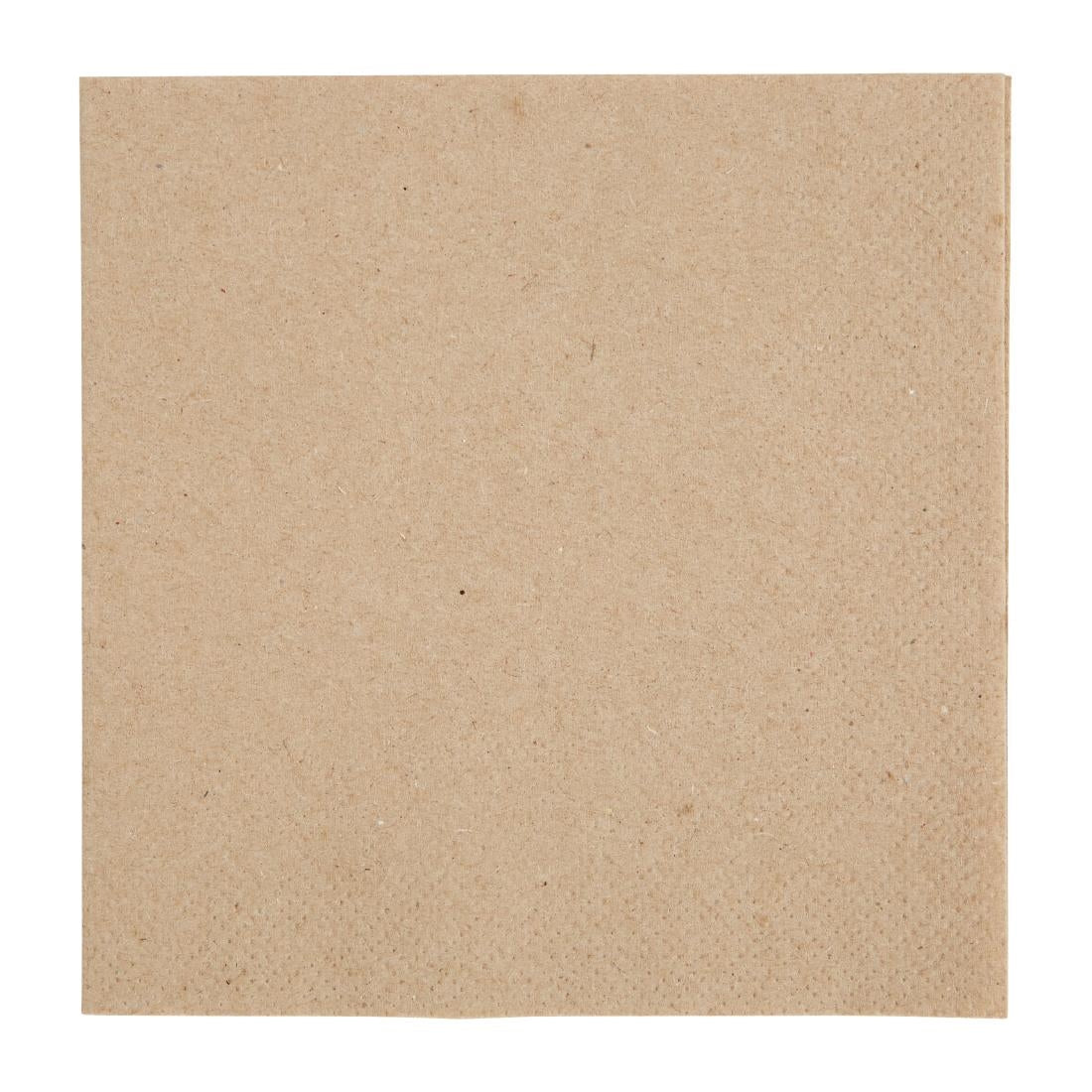 Fiesta Recycled Kraft Cocktail Napkins 240mm (Pack of 4000) JD Catering Equipment Solutions Ltd