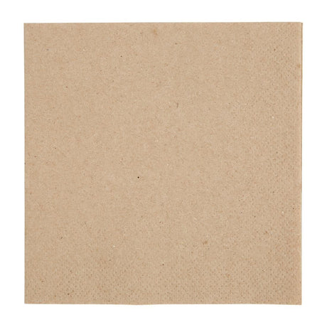 Fiesta Recycled Kraft Cocktail Napkins 240mm (Pack of 4000) JD Catering Equipment Solutions Ltd