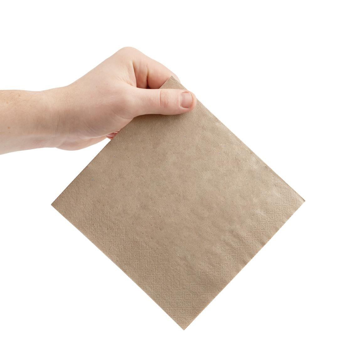 Fiesta Recycled Kraft Lunch Napkins 330mm (Pack of 2000) JD Catering Equipment Solutions Ltd