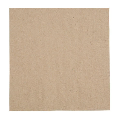 Fiesta Recycled Kraft Lunch Napkins 330mm (Pack of 2000) JD Catering Equipment Solutions Ltd