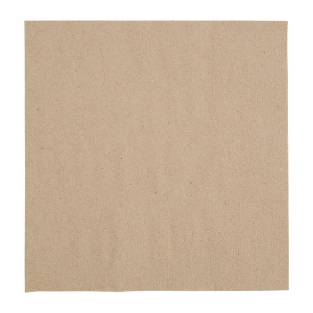 Fiesta Recycled Kraft Lunch Napkins 330mm (Pack of 2000) JD Catering Equipment Solutions Ltd