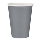 Fiesta Single Wall Takeaway Coffee Cups Charcoal 340ml / 12oz (Pack of 1000) JD Catering Equipment Solutions Ltd