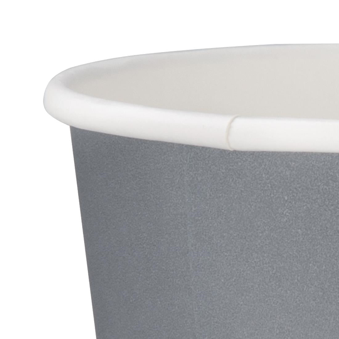 Fiesta Single Wall Takeaway Coffee Cups Charcoal 340ml / 12oz (Pack of 1000) JD Catering Equipment Solutions Ltd