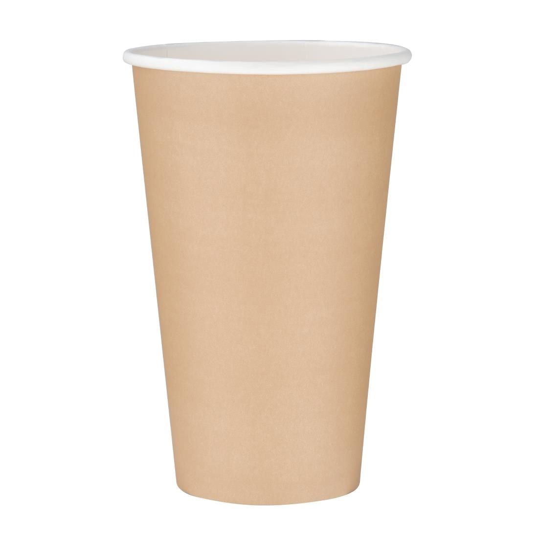 Fiesta Single Wall Takeaway Coffee Cups Kraft 455ml / 16oz JD Catering Equipment Solutions Ltd