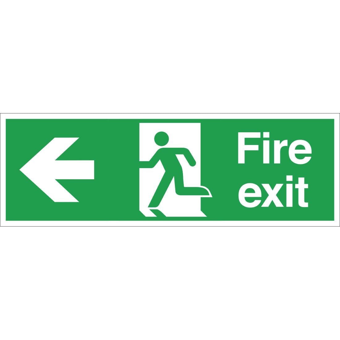 Fire Exit Sign Arrow JD Catering Equipment Solutions Ltd
