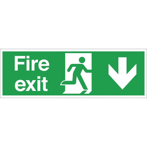 Fire Exit Sign Arrow JD Catering Equipment Solutions Ltd
