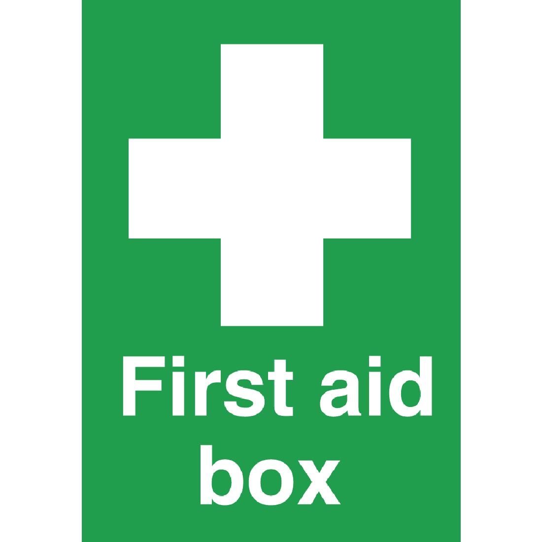 First Aid Box Sign JD Catering Equipment Solutions Ltd