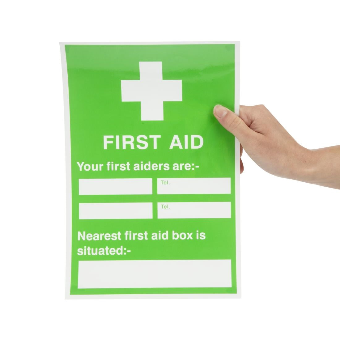 First Aiders Nearest First Aid Box Sign JD Catering Equipment Solutions Ltd