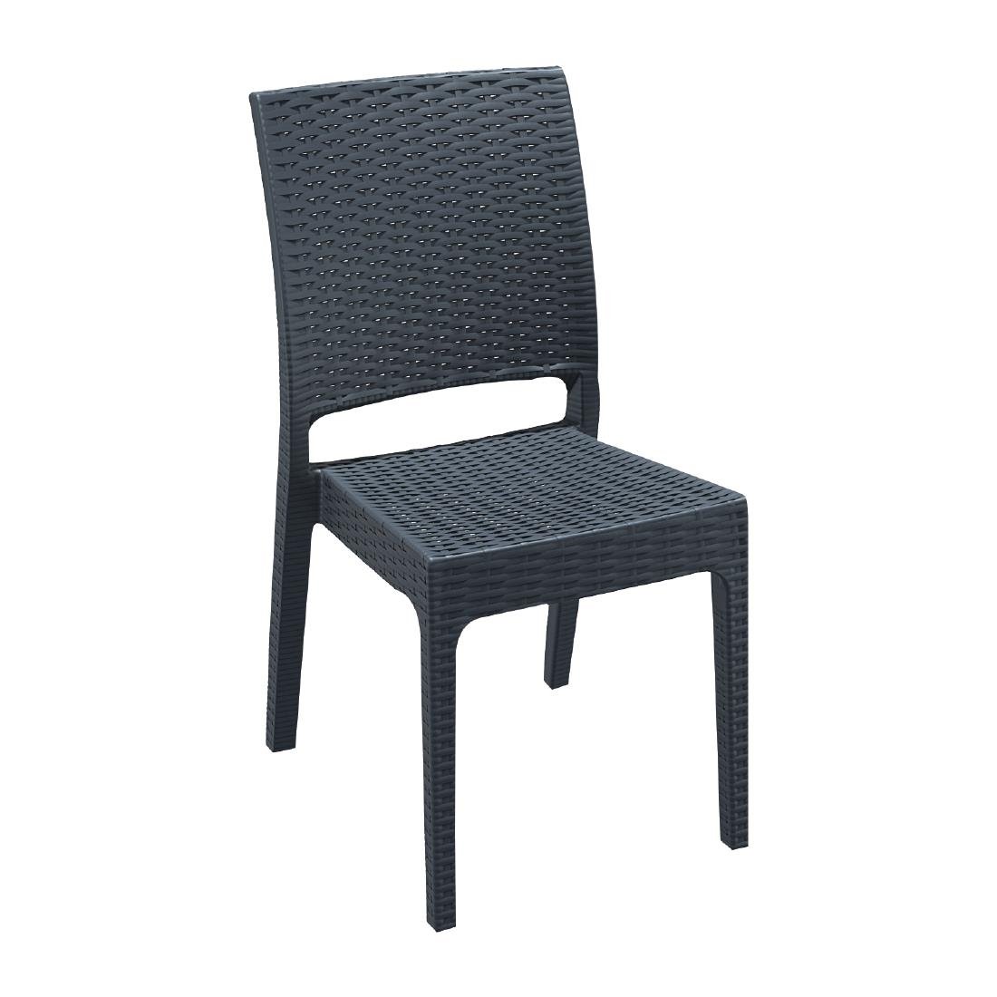 Florida Side Chair (Box 2) - Dark Grey FS444 JD Catering Equipment Solutions Ltd
