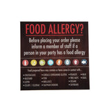 Food Allergen Window and Wall Stickers (Pack of 8) JD Catering Equipment Solutions Ltd