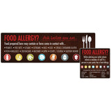 Food Allergen Window and Wall Stickers (Pack of 8) JD Catering Equipment Solutions Ltd