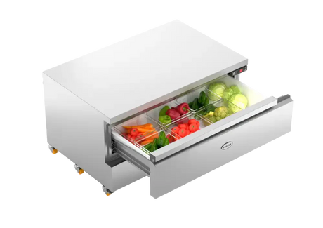Foster FlexDrawer 2 Drawer Counter Fridge/Freezer with Upstand FFC3-1 35-203 - JD Catering Equipment Solutions Ltd