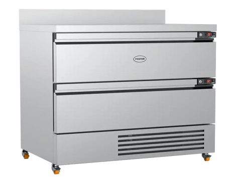 Foster FlexDrawer 2 Drawer Counter Fridge/Freezer with Upstand FFC6-2 35-102 JD Catering Equipment Solutions Ltd