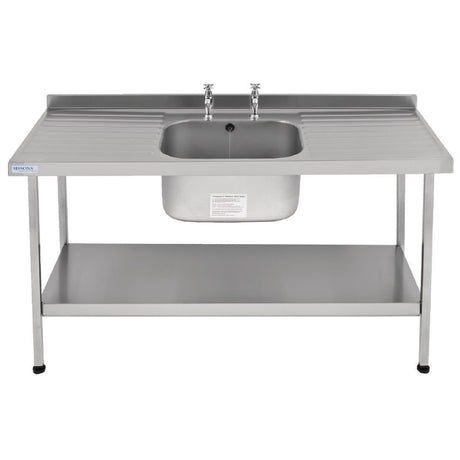 Franke Sissons Self Assembly Stainless Steel Sink Double Drainer 1800x650mm JD Catering Equipment Solutions Ltd