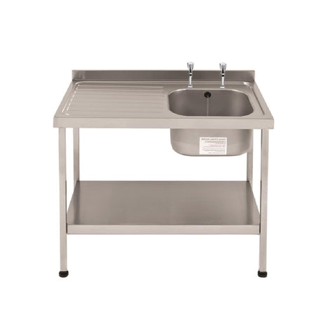 Franke Sissons Self Assembly Stainless Steel Sink Left Hand Drainer 1000x600mm JD Catering Equipment Solutions Ltd