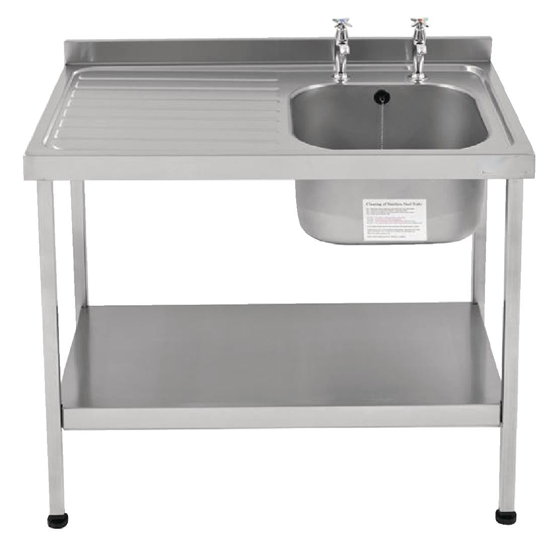 Franke Sissons Self Assembly Stainless Steel Sink Left Hand Drainer 1200x600mm JD Catering Equipment Solutions Ltd