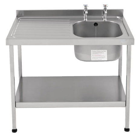 Franke Sissons Self Assembly Stainless Steel Sink Left Hand Drainer 1200x600mm JD Catering Equipment Solutions Ltd