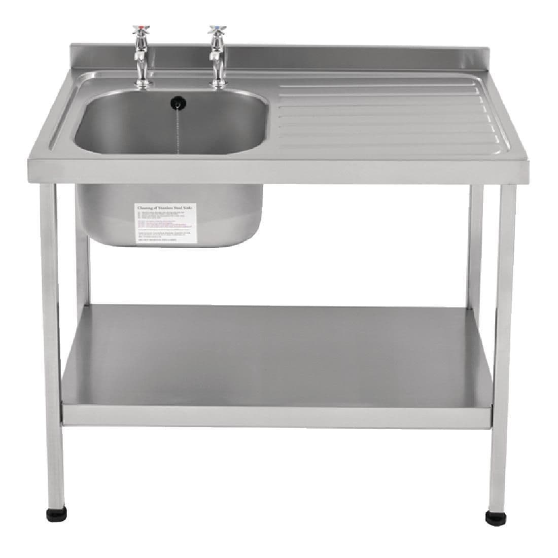 Franke Sissons Self Assembly Stainless Steel Sink Right Hand Drainer 1000x600mm JD Catering Equipment Solutions Ltd