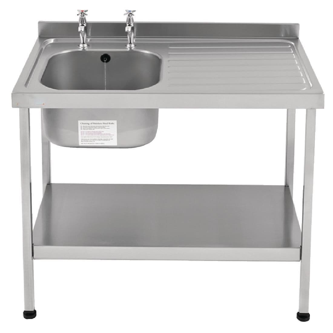 Franke Sissons Self Assembly Stainless Steel Sink Right Hand Drainer 1200x600mm JD Catering Equipment Solutions Ltd
