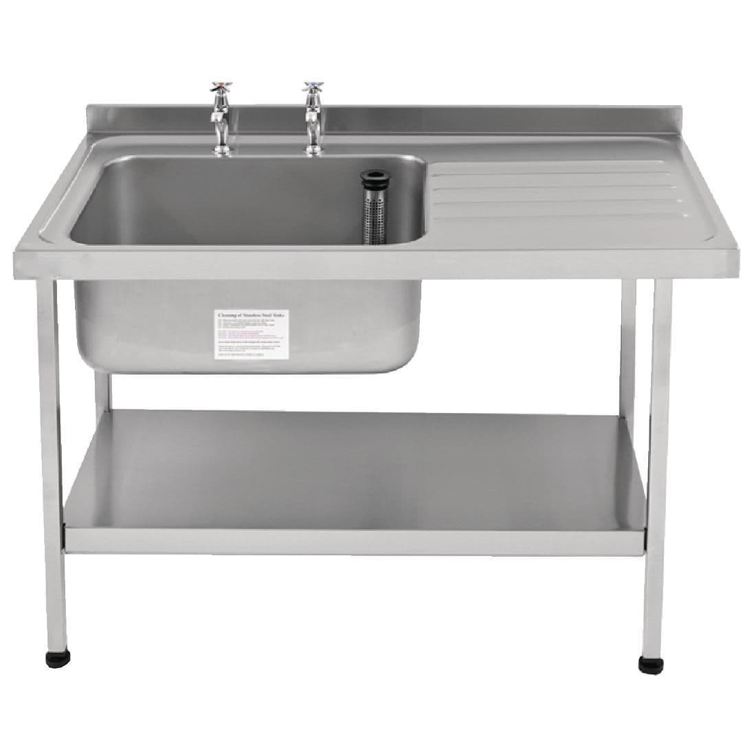 Franke Sissons Self Assembly Stainless Steel Sink Right Hand Drainer 1200x650mm JD Catering Equipment Solutions Ltd