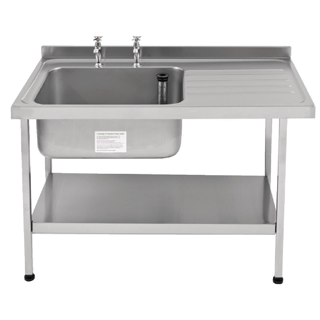 Franke Sissons Self Assembly Stainless Steel Sink Right Hand Drainer 1500x650mm JD Catering Equipment Solutions Ltd