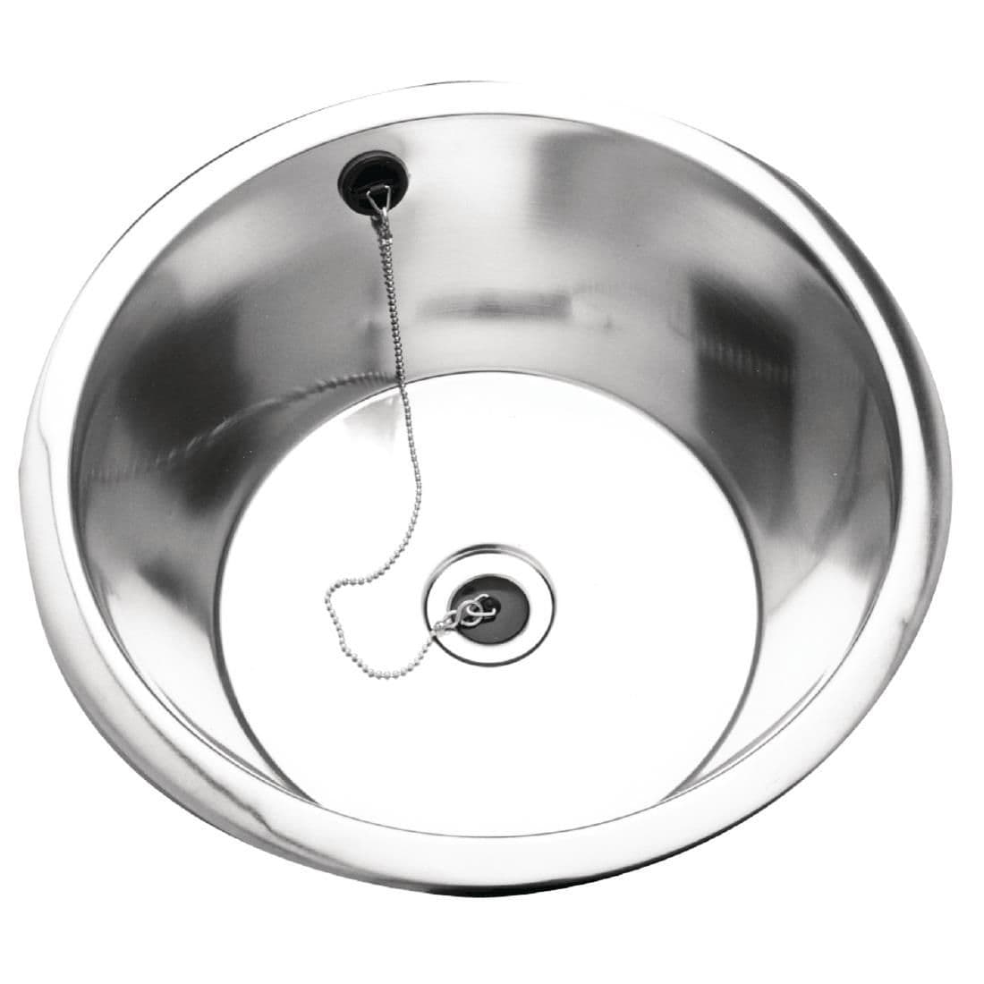 Franke Sissons Stainless Steel Rimmed Edge Round Inset Sink Bowl 355mm JD Catering Equipment Solutions Ltd