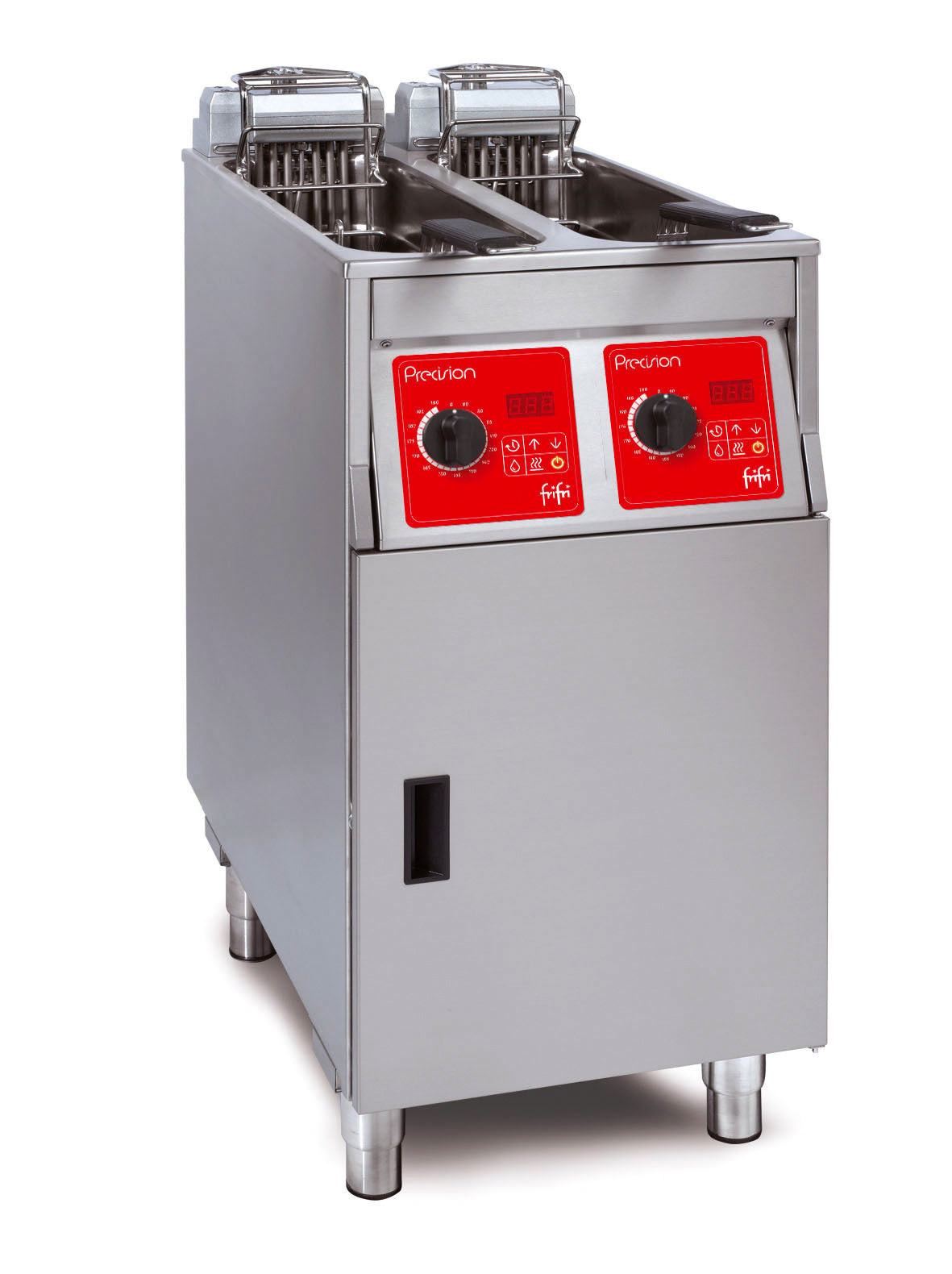 HS037-3PH PL422H32G0 - Precision 422 Electric Free-standing Twin Tank Fryer – 2 Baskets – W 400 mm – 2 x 11.0 kW – Three Phase