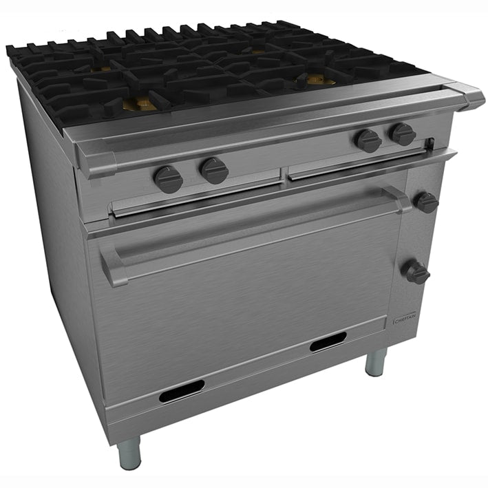Falcon Chieftain 4 Burner Natural/LPG Oven Range G1006X – JD Catering Equipment