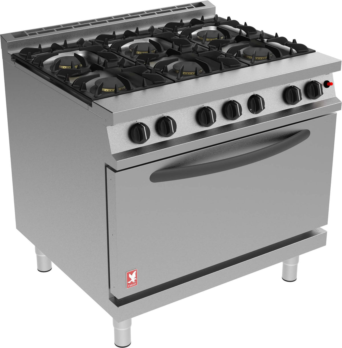 Falcon 6 Burner Dominator Plus Oven Range G3101D Propane Gas with Feet | DP925-P – JD Catering Equipment