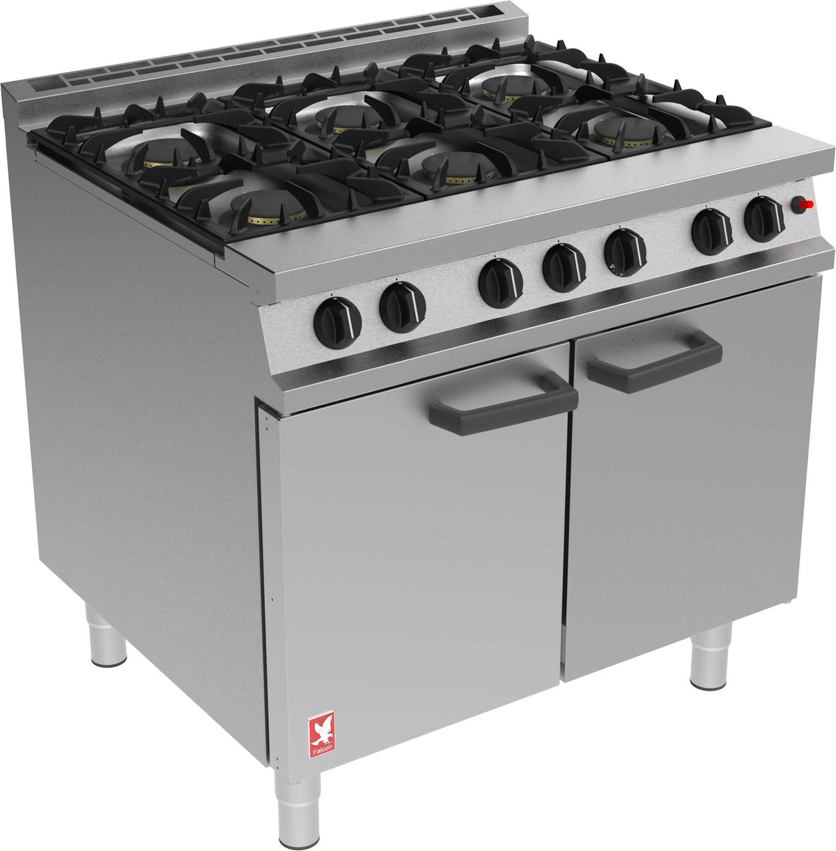 Falcon 6 Burner Dominator Plus Oven Range G3101 Natural Gas with Feet | DK940-N – JD Catering Equipment