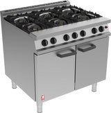 Falcon 6 Burner Dominator Plus Oven Range G3101 Propane Gas with Feet | DK940-P – JD Catering Equipment