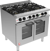 GP006 Falcon Dominator Plus Six Burner Natural/LPG Fan Assisted Oven Range G3106 - JD Catering Equipment Solutions Ltd
