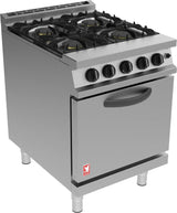 Falcon Dominator Plus 4 Burner Natural/LPG Gas Oven Range with Drop Down G3161D - JD Catering Equipment Solutions Ltd