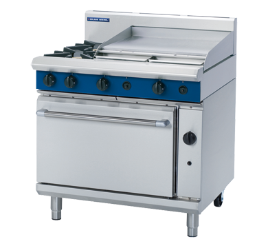 Blue Seal Evolution Series G506B - 900mm Gas Range Static Oven + 600mm Griddle