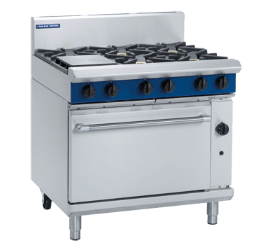 F245 Blue Seal Natural/LPG Oven Range G506D 6-burner