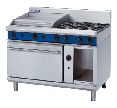 Blue Seal Evolution Series G508B - 1200mm Gas Range Static Oven + 600mm griddle