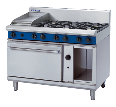 Blue Seal Evolution Series G508C - 1200mm Gas Range Static Oven + 300mm griddle