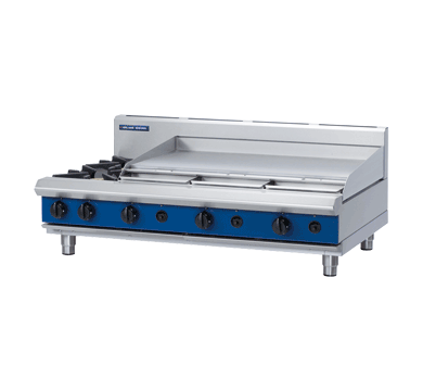 Blue Seal Evolution Series G518A-B - 1200mm Gas Cooktop - Bench Model + 900mm Griddle