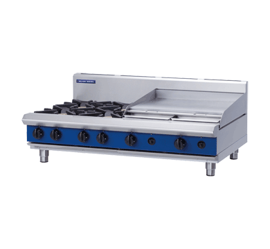 Blue Seal Evolution Series G518B-B - 1200mm Gas Cooktop - Bench Model + 600mm Griddle