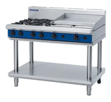 Blue Seal Evolution Series G518B-LS - 1200mm Gas Cooktop Leg Stand + 600mm Griddle - JD Catering Equipment Solutions Ltd