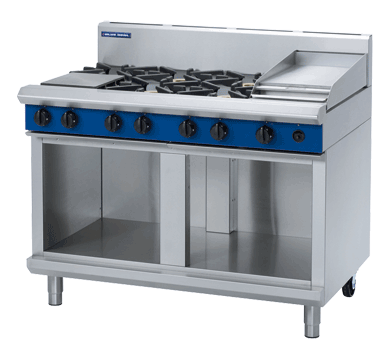 Blue Seal Evolution Series G518C-CB - 1200mm Gas Cooktop Cabinet Base + 300mm Griddle