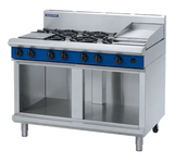 Blue Seal Evolution Series G518C-CB - 1200mm Gas Cooktop Cabinet Base + 300mm Griddle - JD Catering Equipment Solutions Ltd
