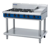 Blue Seal Evolution Series G518C-LS - 1200mm Gas Cooktop Leg Stand + 300mm Griddle - JD Catering Equipment Solutions Ltd
