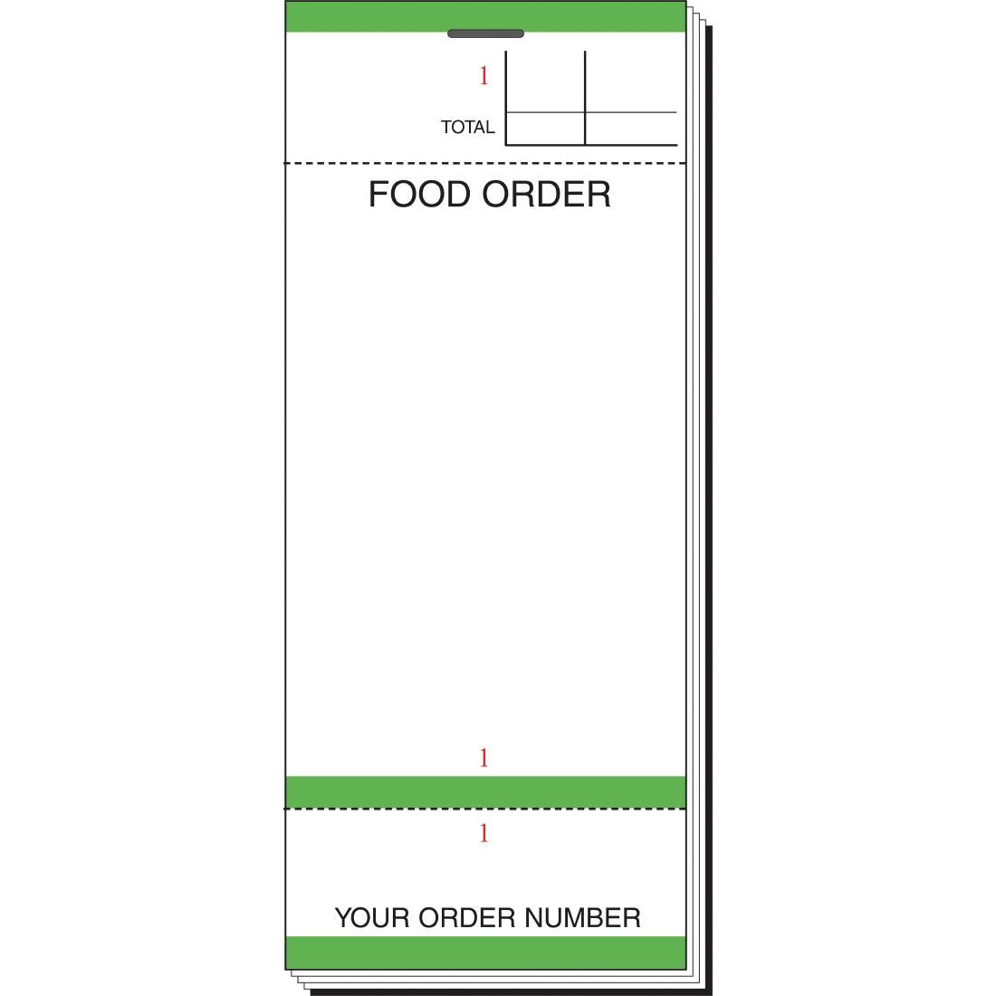 G522 Bar Food Pad With Order Tickets Single Leaf (Pack of 50) JD Catering Equipment Solutions Ltd