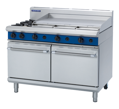Blue Seal Evolution Series G528A - 1200mm Gas Range Double Static Oven + 900mm griddle