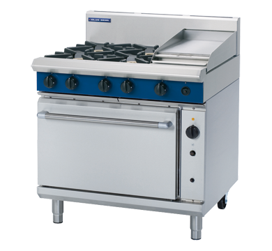 Blue Seal Evolution Series G56C - 900mm Gas Range Convection Oven + 300mm griddle