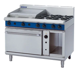 Blue Seal Evolution Series G58B - 1200mm Gas Range Convection Oven + 600mm Griddle - JD Catering Equipment Solutions Ltd